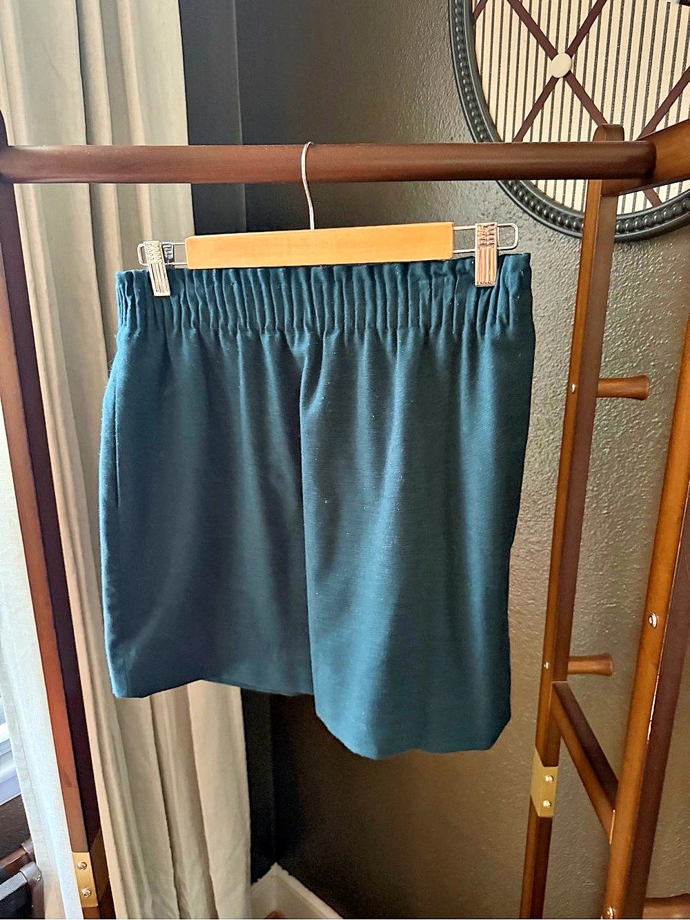 J. Crew Sidewalk Skirt in Dark Teal Size 8